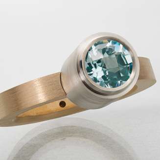 Emplody Collection Gold Silver and Blue Spinel