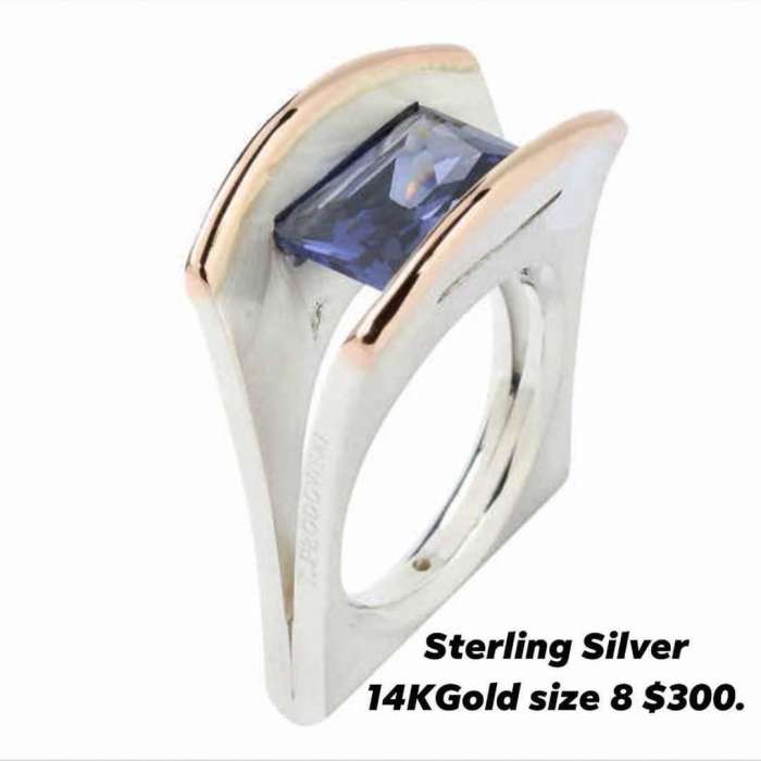 TANZANITE CZ SIZE 8