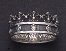crown fleur de lis ring