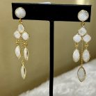 rainbow moonstone earrings chandeleirs